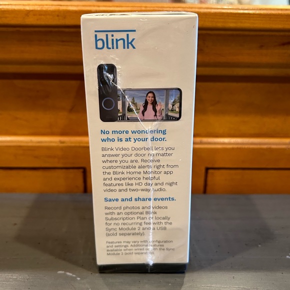 Blink Video Doorbell Two-way audio, HD video, motion & chime app alerts & Alexa - Picture 8 of 12